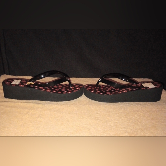 Kate Spade New York Poppy Flower wedge sandals women Size 9 - Picture 9 of 10